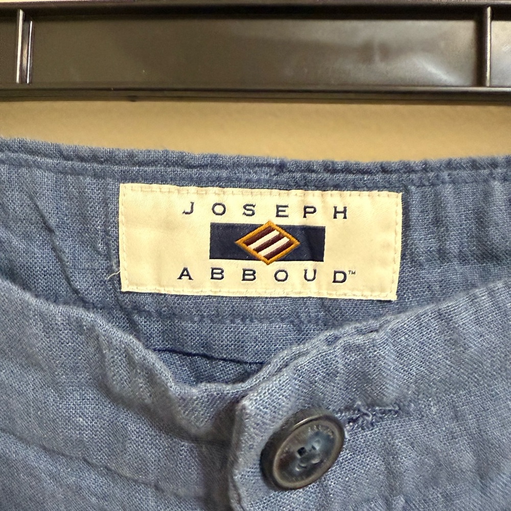 Joseph Abboud Slate Blue Linen Trousers